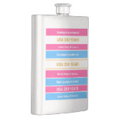 USA 250 Years Semiquincentennial Patriotic Stripes フラスク (右)