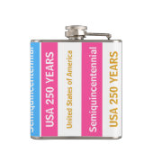 USA 250 Years Semiquincentennial Patriotic Stripes フラスク (裏面)