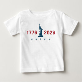 USA 250th | 1776 2026 シンプルな愛国  ベビーTシャツ
