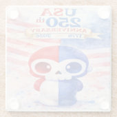 USA 250th Anniversary ガラスコースター (裏面)