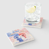 USA 250th Anniversary ストーンコースター (横)