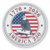 USA 250th Anniversary 1776-2026 シール (正面)