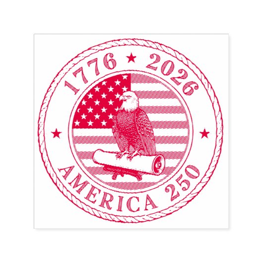 USA 250th Anniversary 1776-2026 セルフインキングスタンプ (デザイン)