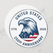 USA 250th Anniversary 1776-2026 招待状 (正面/裏面)