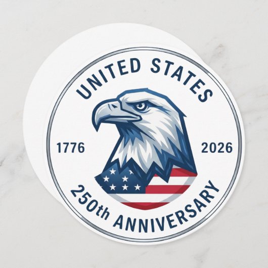 USA 250th Anniversary 1776-2026 招待状 (正面/裏面)