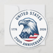 USA 250th Anniversary 1776-2026 招待状 (正面)