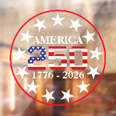 USA 250th Anniversary 1776-2026 American Flag ウィンドウサイン (シート2)