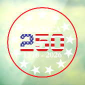 USA 250th Anniversary 1776-2026 American Flag ウィンドウサイン (シート3)