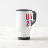 USA 250th Anniversary 1776-2026 Patriotic American トラベルマグ (正面右)