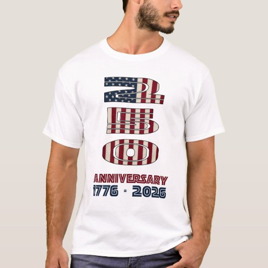 USA 250th Anniversary 1776-2026 Semiquincentennial Tシャツ (正面)