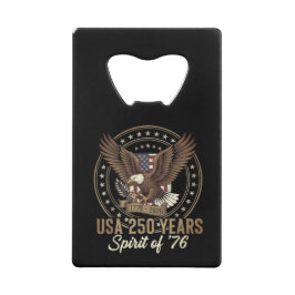 USA 250th Anniversary – America 1776–2026 クレジットカード栓抜き