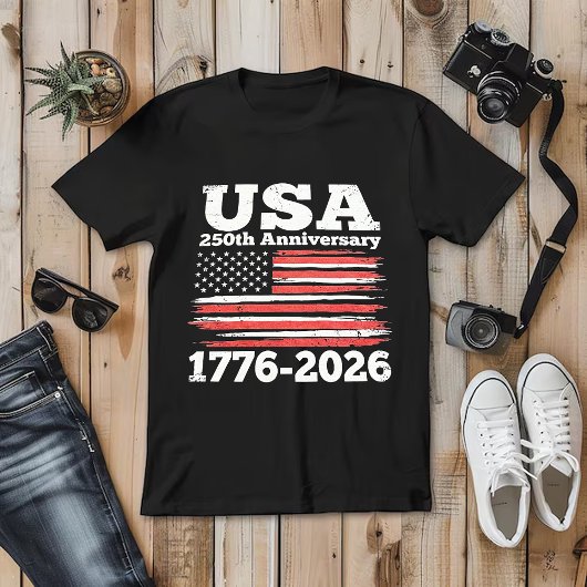 USA 250th Anniversary – America 1776–2026 Tシャツ