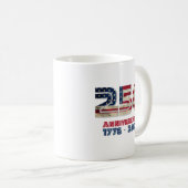 USA 250th Anniversary American Patriotic Gift コーヒーマグカップ (正面右)