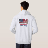 USA 250th Anniversary - American Patriotic Gift  パーカ (裏面フル)