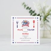 USA 250th Anniversary Backyard BBQ Invitation 招待状 (スタンド正面)