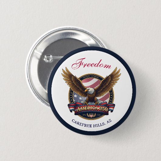 USA 250th Anniversary Event 缶バッジ (正面&裏面)