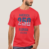 USA 250th Anniversary Florida Stars ,personalized  Tシャツ (正面)