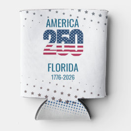 USA 250th Anniversary Florida Stars Stripes Beach  缶クーラー