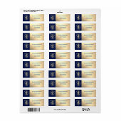 USA 250th Anniversary Golden Gate design return ラベル (フルシート)