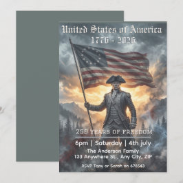 USA 250th Anniversary Historical   招待状