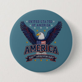 USA 250th Anniversary  – Patriot Eagle Button 缶バッジ