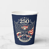 USA 250th Anniversary Patriotic Eagle & Liberty 紙コップ (裏面)
