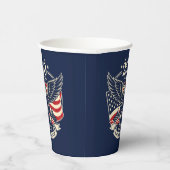 USA 250th Anniversary Patriotic Eagle & Liberty 紙コップ (右)