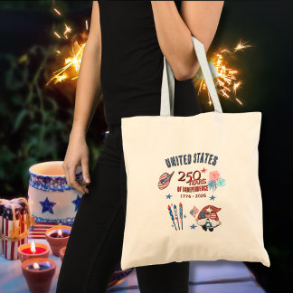 USA 250th Anniversary Patriotic Gnome Tote Bag トートバッグ