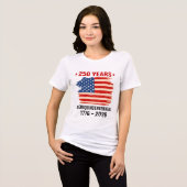 USA 250th Anniversary Patriotic T-Shirt America’s  トライブレンドＴシャツ (正面全面)