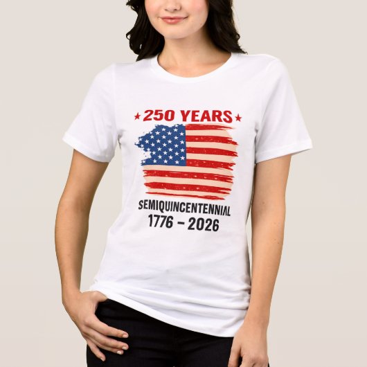 USA 250th Anniversary Patriotic T-Shirt America’s  トライブレンドＴシャツ (正面)