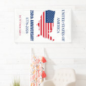 USA 250th Anniversary Semiquincentennial Patriotic 横断幕 (インサイチュ)