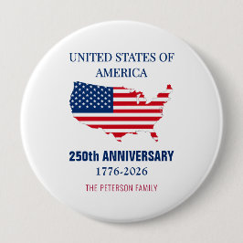 USA 250th Anniversary Semiquincentennial Patriotic 缶バッジ