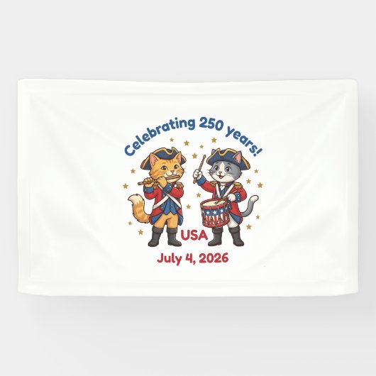 USA 250th Anniversary Souvenir,July 4 2026  横断幕 (横)