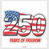USA 250th Anniversary Sticker | 250 Years of Freed シール (シート)