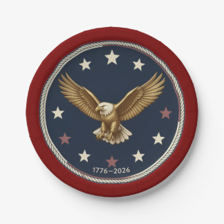 USA 250th Annivesary Round Paper Plates ペーパープレート