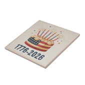USA 250th Flag Cake Keepsake 1776–2026 タイル (側面)