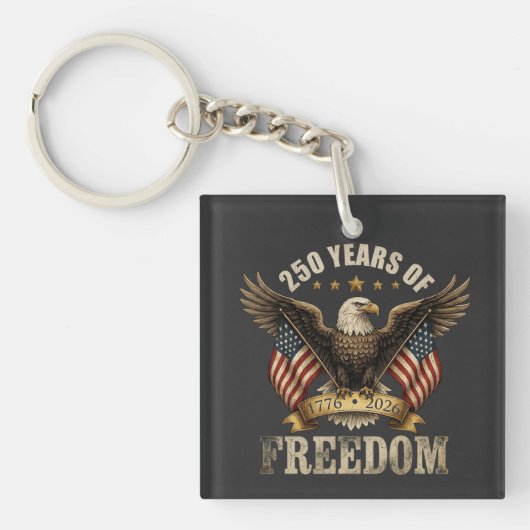 USA 250th Years of Freedom Bald Eagle キーホルダー (正面)