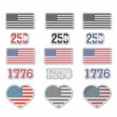 USA 250yr Birthday Sticker Pack シール (正面)