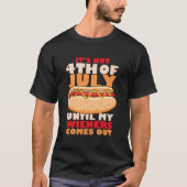 Usa 4Th Of July Patriotic Wiener Tシャツ (正面)