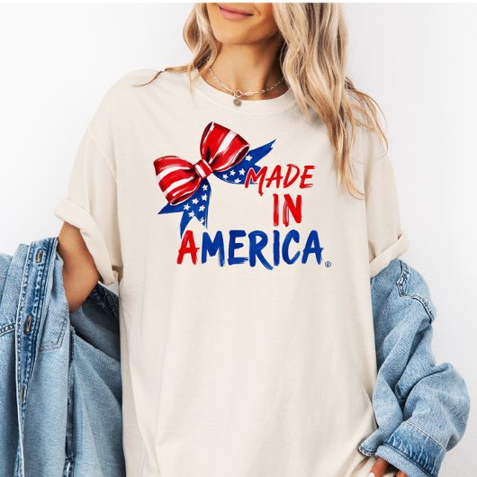 USA 4th of July Shirt, Patriotic Gift for Her  Tシャツ