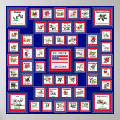 USA 50州花青/558 ポスター (正面)