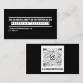 USA, 8,9 x 5,1 cm Visitkort 名刺 (正面/裏面)