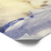 USA, Alaska. Arctic fox in winter coat. Credit ポスター (角)