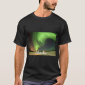 USA Alaska Wilderness Sky Aurora Borealis Tシャツ (正面)