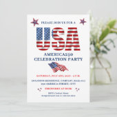 USA AMERICA250 CELEBRATION PARTY JULY 4TH 招待状 (スタンド正面)