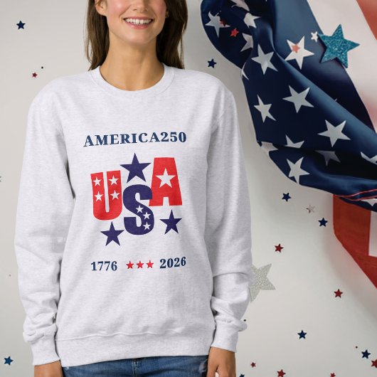 USA America250 Independence Day スウェットシャツ