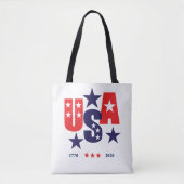 USA AMERICA250 Independence Day 1776 - 2026  トートバッグ (正面)