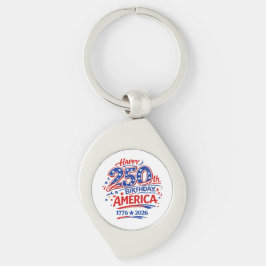 USA America 250th Anniversary Patriotic キーホルダー