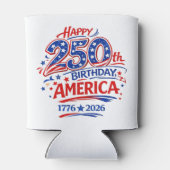 USA America 250th Anniversary Patriotic 缶クーラー (裏面)