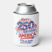 USA America 250th Anniversary Patriotic 缶クーラー (缶裏面)